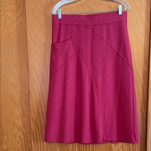 Toad&Co Heather Red A-Line Skirt